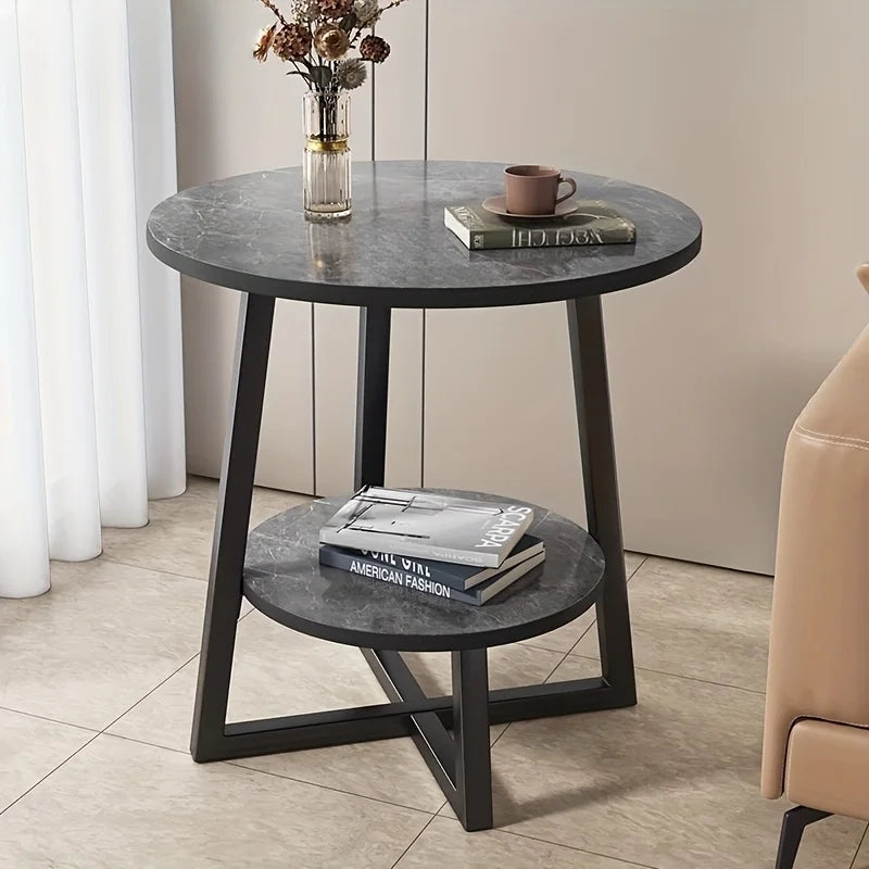 Compact Coffee Table with Dual Storage Levels – Functional Modern Style