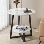 Compact Coffee Table with Dual Storage Levels – Functional Modern Style