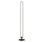 Black Metal Standing Lamp with Oval Shade – LED Floor Light in Minimalist Design