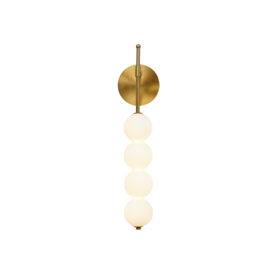 LED Wall Light in Modern Minimalist Style – Warm Metal and Glass