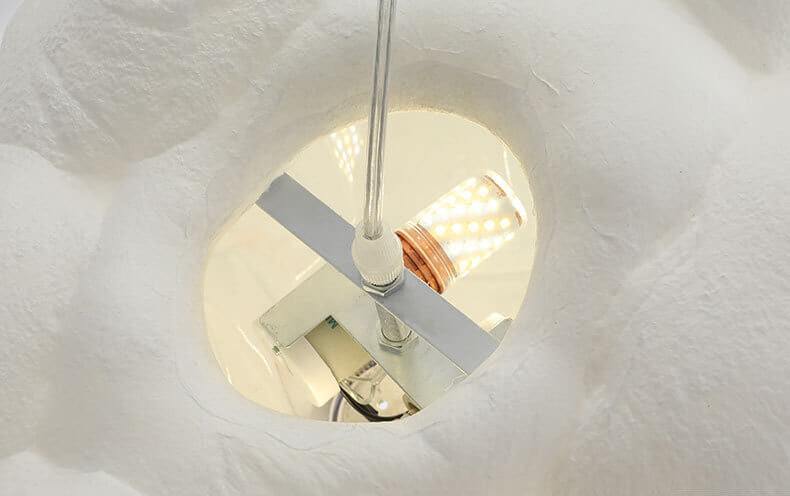 Handcrafted Metal Pendant Light with Adjustable Chain for Bedroom & Dining