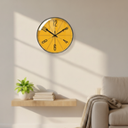 Scandinavian Style Wall Clock – Silent Quartz Movement, 11.81 inch Black & White