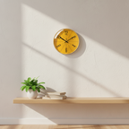 Scandinavian Style Wall Clock – Silent Quartz Movement, 11.81 inch Black & White