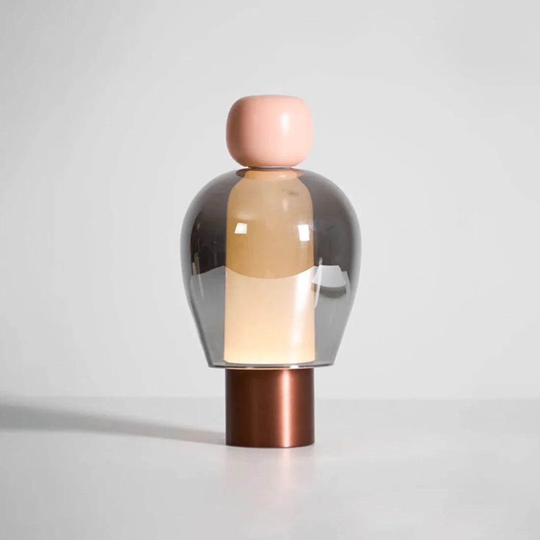 Rechargeable Cordless Table Lamp – Elegant Glass, Dimmable LED for Desk or Bedroom