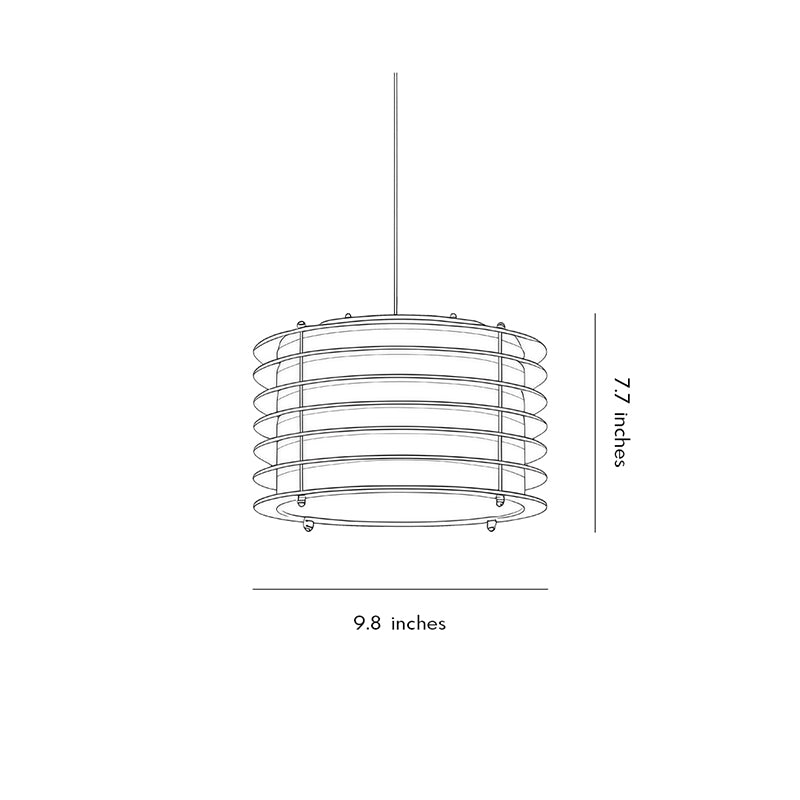 Beige Shade Adjustable Pendant Light – Contemporary Stainless Steel Fixture