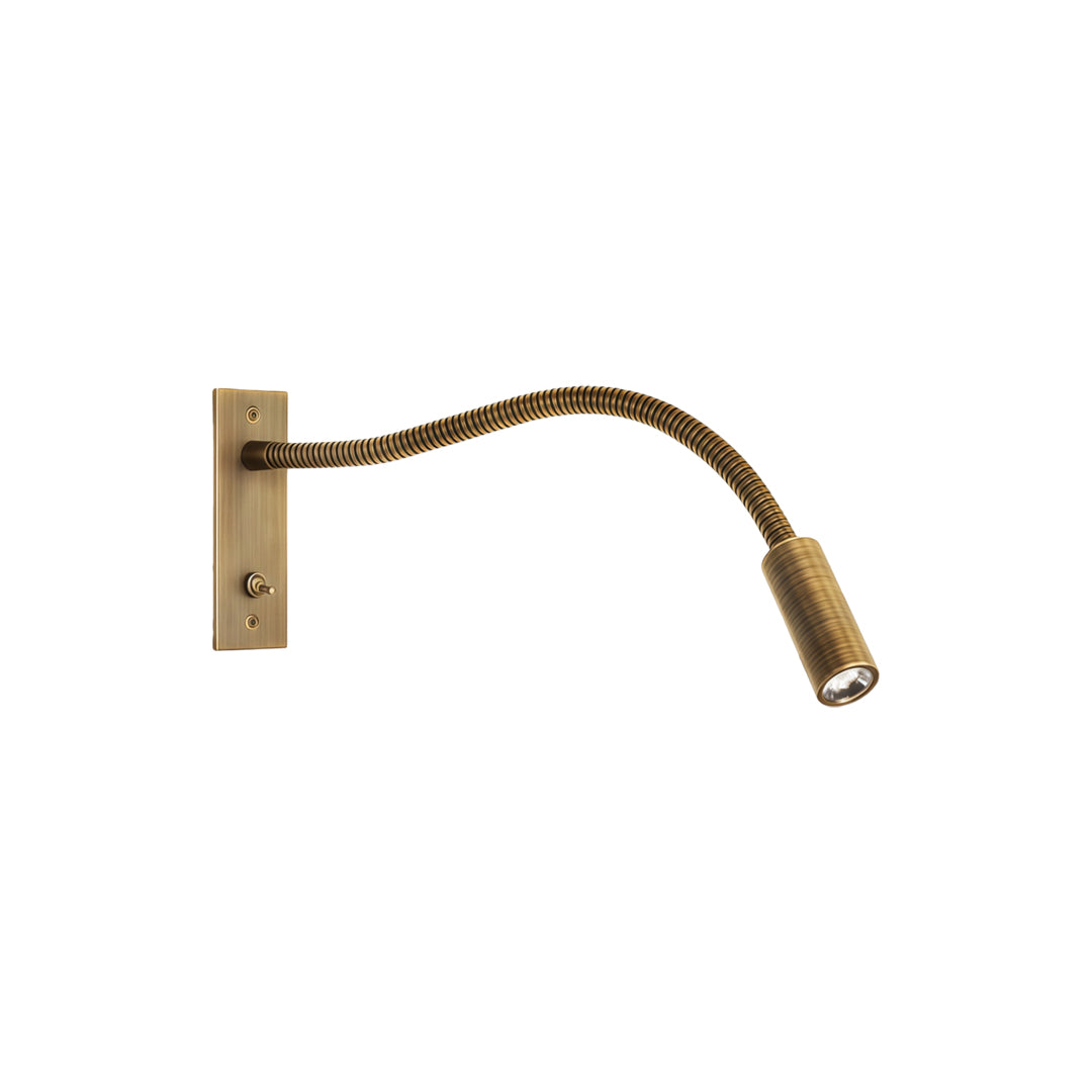 Adjustable LED Wall Sconce with Swing Arm – Available in Black, Antique Copper, Satin Nickel