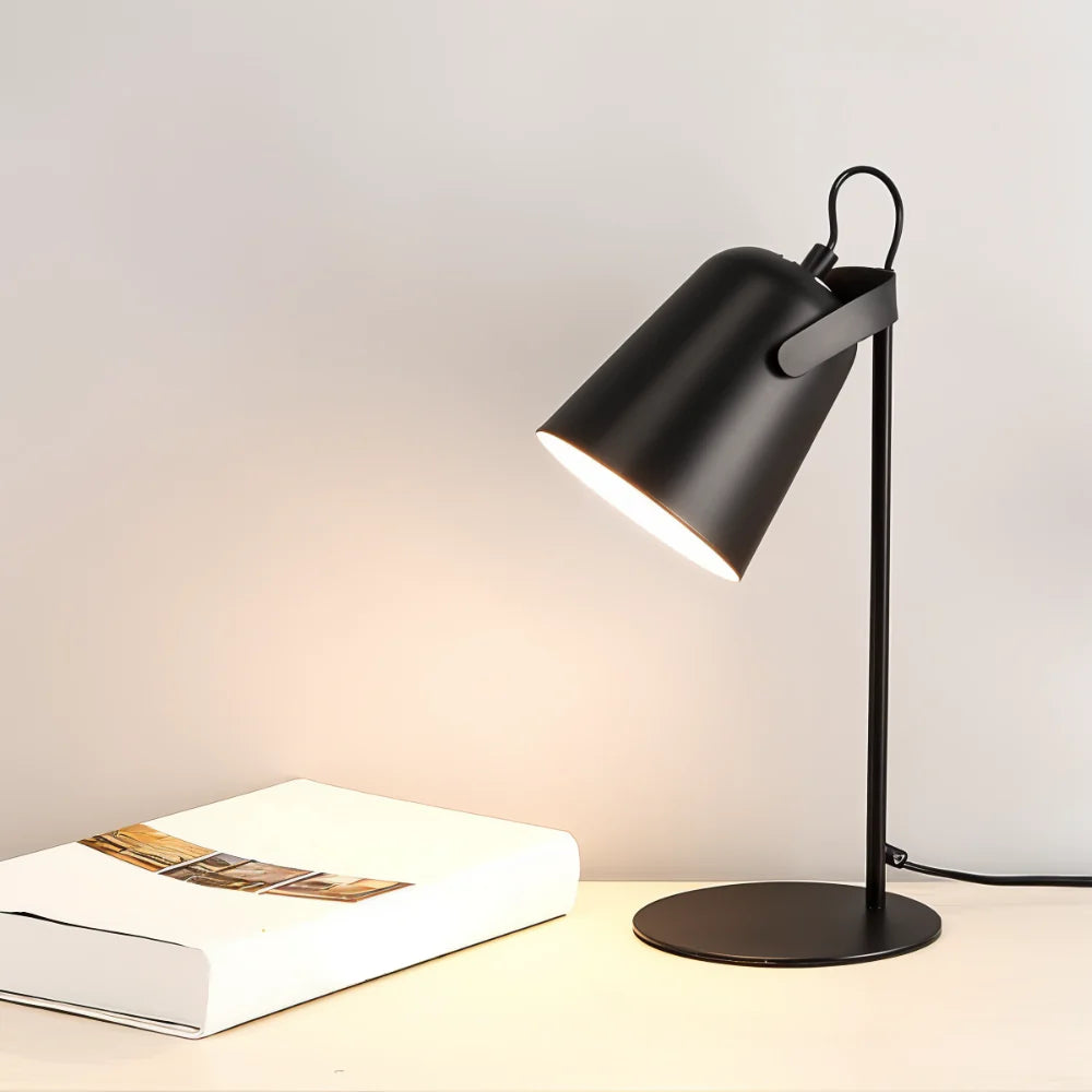 Adjustable Metal Desk Light with Rotating Shade