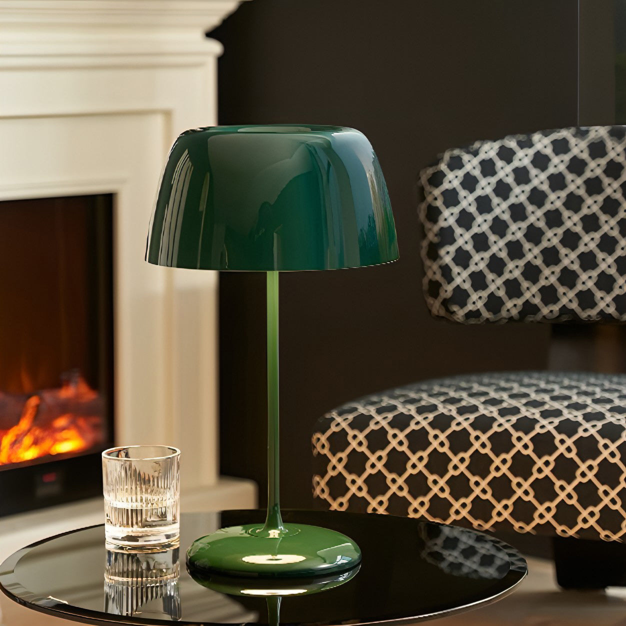 Elegant Fabric Shade Table Lamp for Versatile Use in Living Room and Bedroom