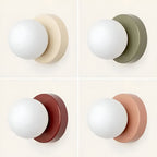 Round Glass Globe Indoor Wall Lamp Sconce Fixture