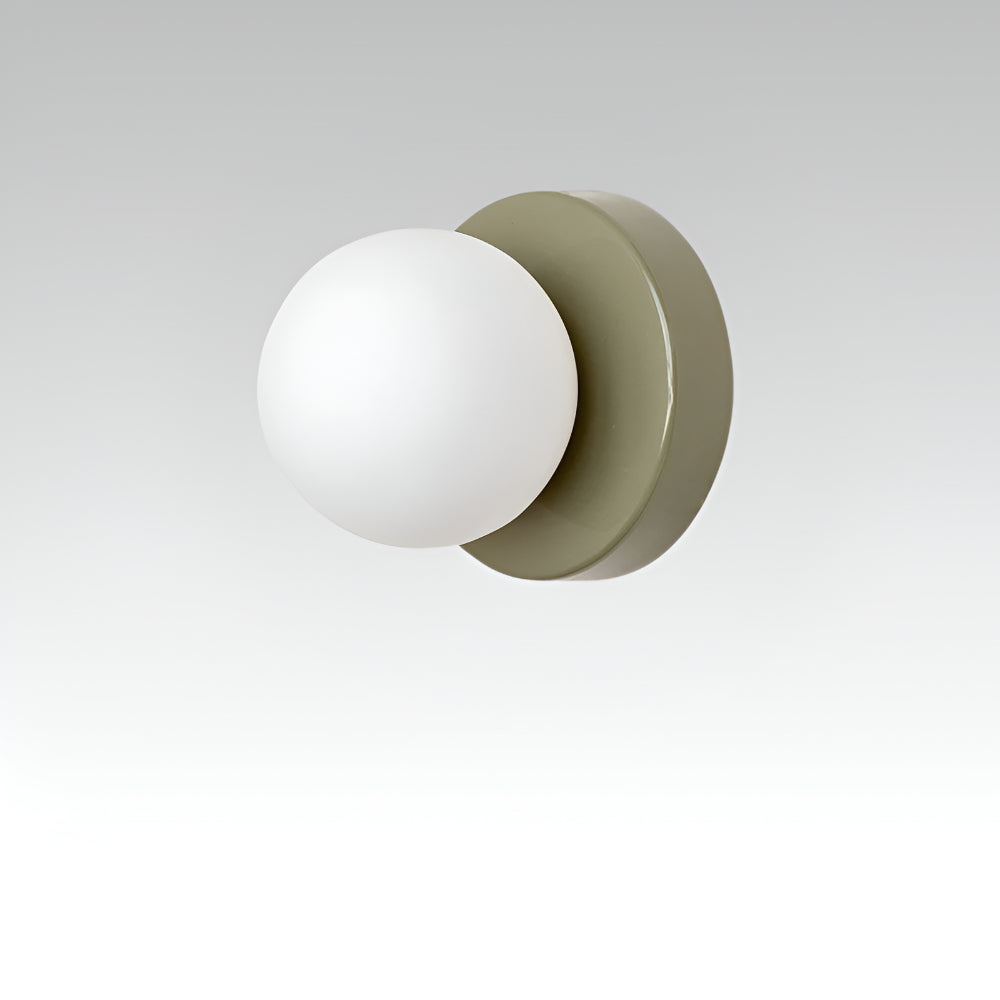 Round Glass Globe Indoor Wall Lamp Sconce Fixture