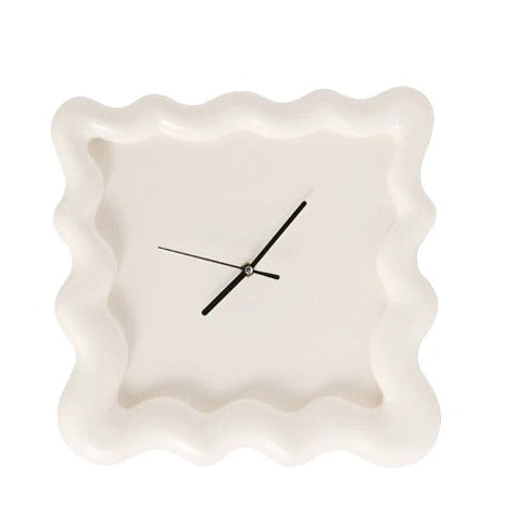 Artistic Frame Wall Clock – Minimalist 3D Design with Wavy Style in Multiple Colors