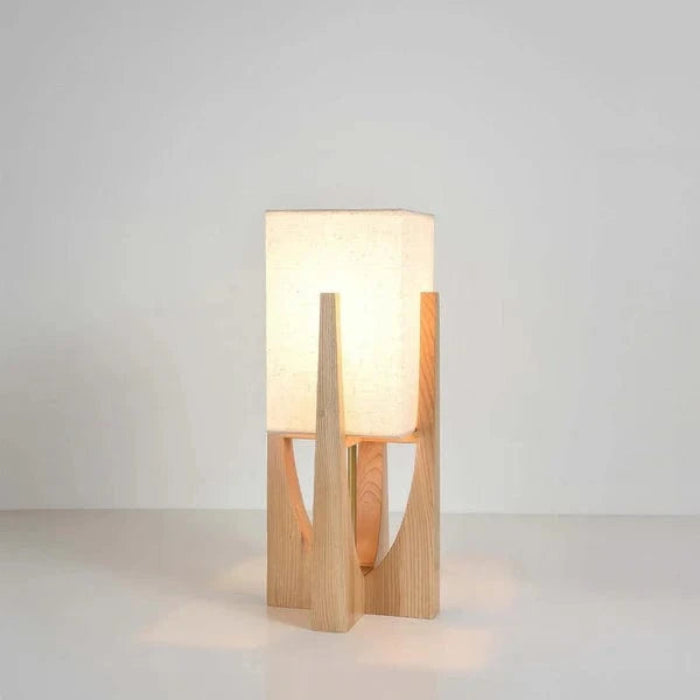 Adjustable LED Floor Lamp in Walnut – Stylish Wooden Design for Living Room