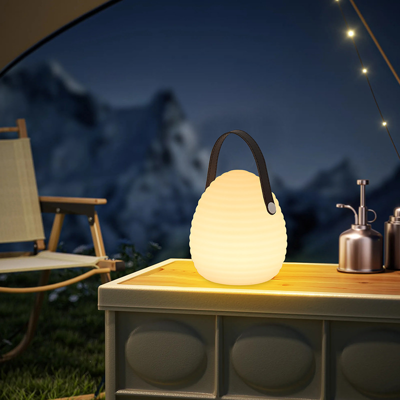 Remote-Controlled LED Lantern for Outdoor Use with Color Changing Feature
