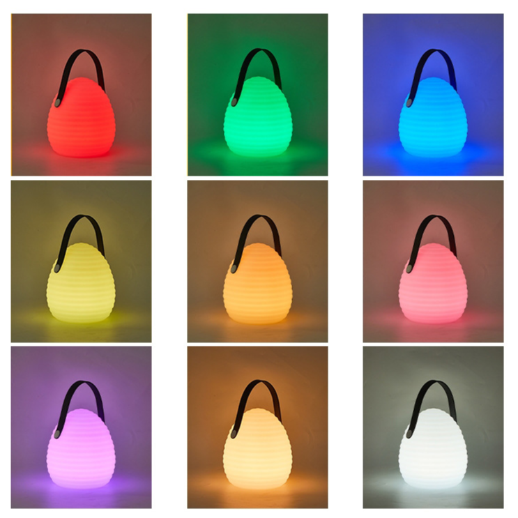 Remote-Controlled LED Lantern for Outdoor Use with Color Changing Feature