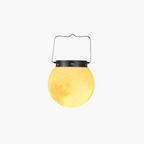 Gold Round Moon-Shaped Solar Garden Hanging Light