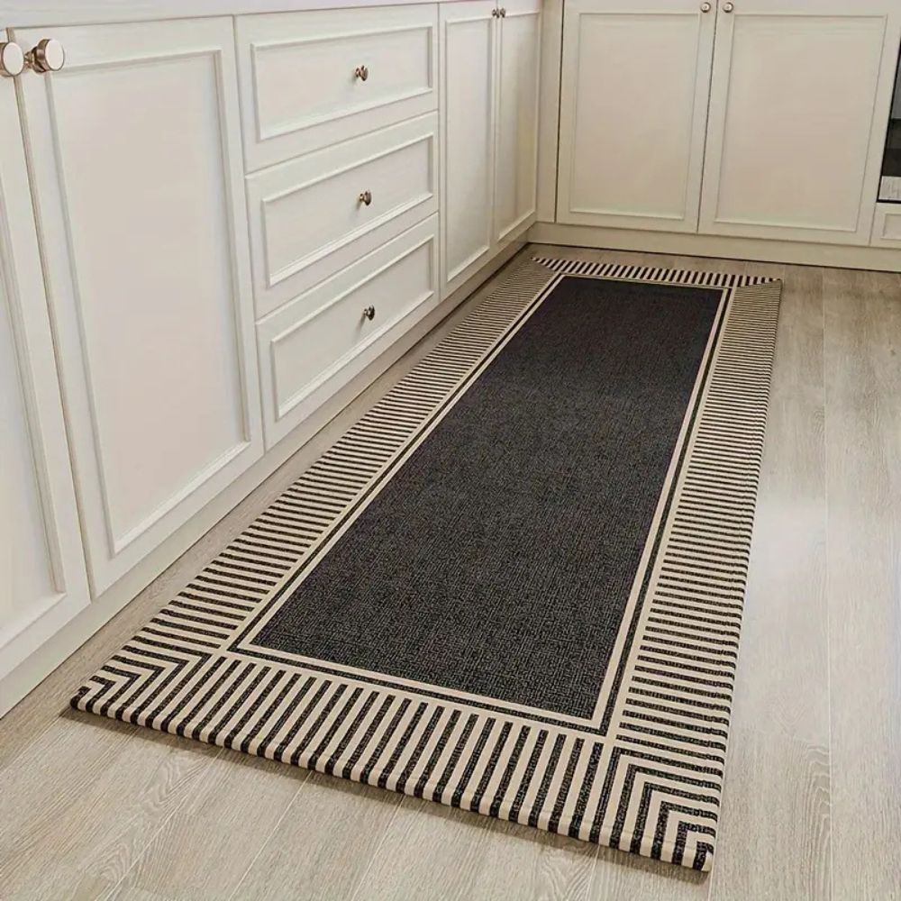 Moderniqa | Soft microfiber zebra stripe kitchen runner rug 0