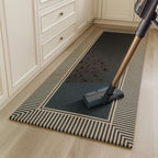 Moderniqa | Soft microfiber zebra stripe kitchen runner rug 4