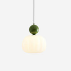 Round Acrylic Pendant Light with Organic Design