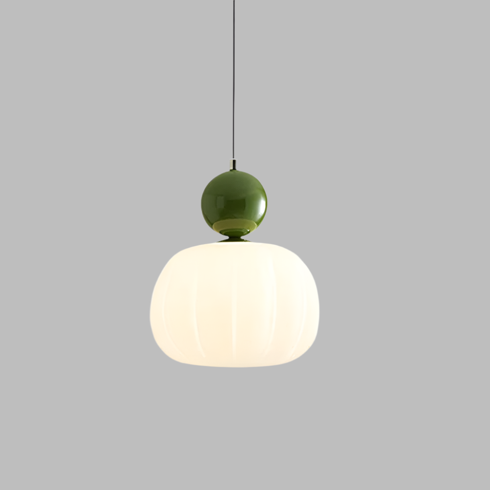 Round Acrylic Pendant Light with Organic Design