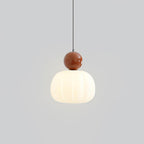 Round Acrylic Pendant Light with Organic Design