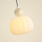 Round Acrylic Pendant Light with Organic Design