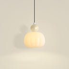 Round Acrylic Pendant Light with Organic Design