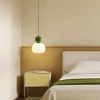 Round Acrylic Pendant Light with Organic Design