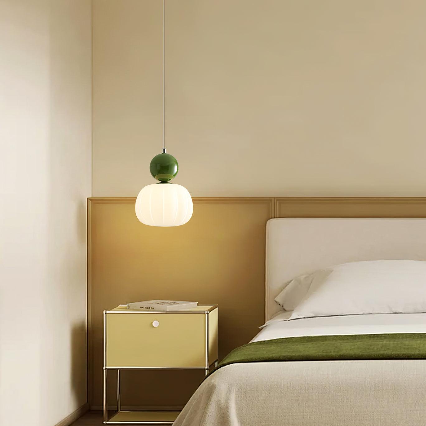 Round Acrylic Pendant Light with Organic Design