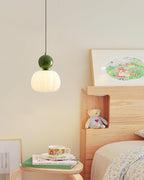 Round Acrylic Pendant Light with Organic Design