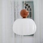 Round Acrylic Pendant Light with Organic Design