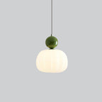 Round Acrylic Pendant Light with Organic Design