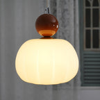 Round Acrylic Pendant Light with Organic Design