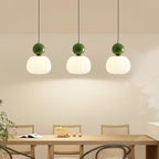 Round Acrylic Pendant Light with Organic Design