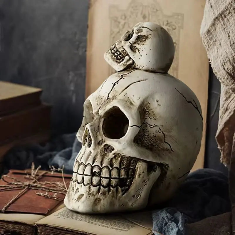 Charming Halloween Skull Decor Set