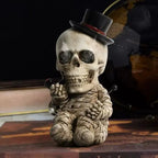 Charming Halloween Skull Decor Set