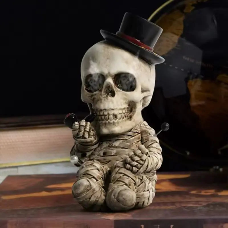 Charming Halloween Skull Decor Set