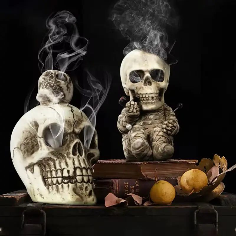 Charming Halloween Skull Decor Set