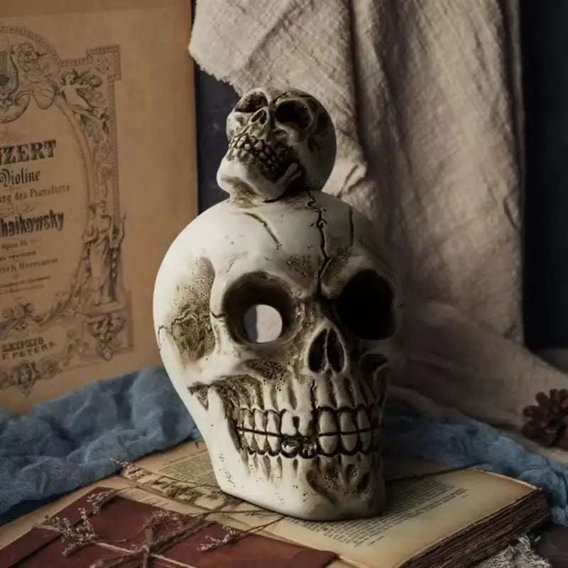 Charming Halloween Skull Decor Set