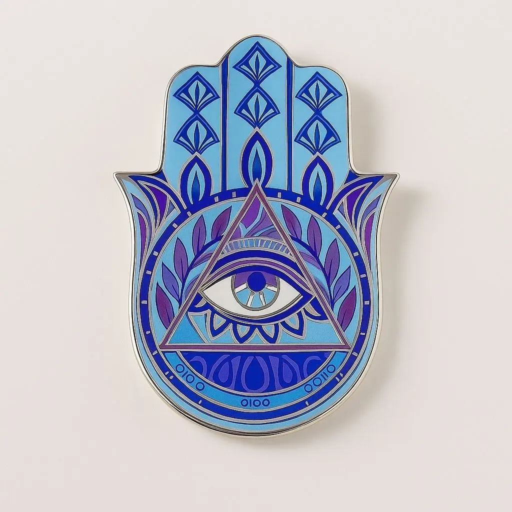 Vibrant Guardian Hand Ceramic Catch-All Tray