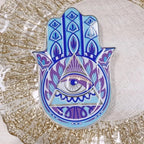 Vibrant Guardian Hand Ceramic Catch-All Tray