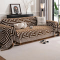 Durable Chenille Slipcover for Sofa with Bohemian Tassels