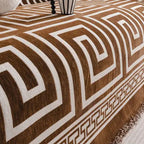 Durable Chenille Slipcover for Sofa with Bohemian Tassels