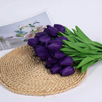 Realistic Touch Tulip Bouquet with Artificial Flowers for Mother's Day