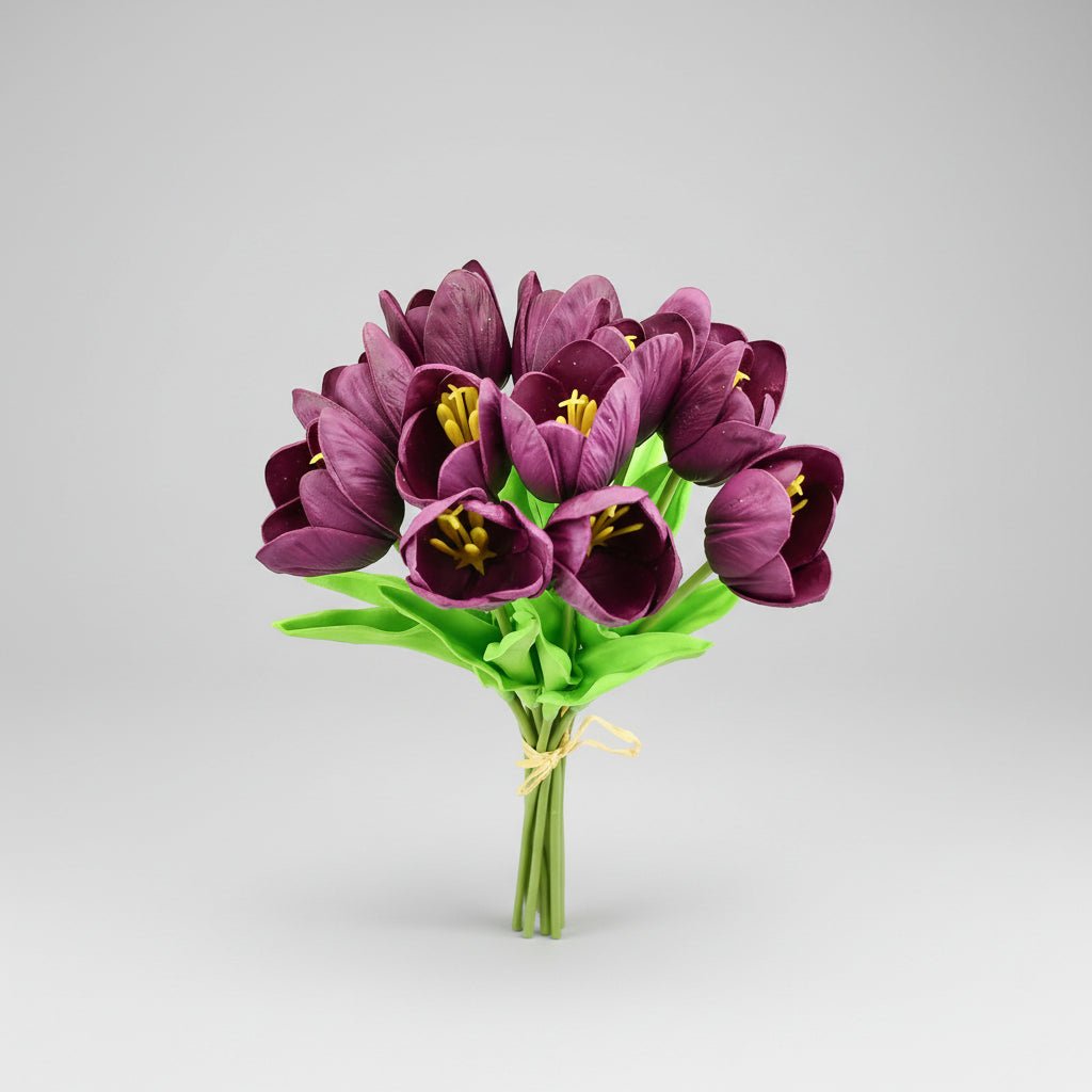 Realistic Touch Tulip Bouquet with Artificial Flowers for Mother's Day