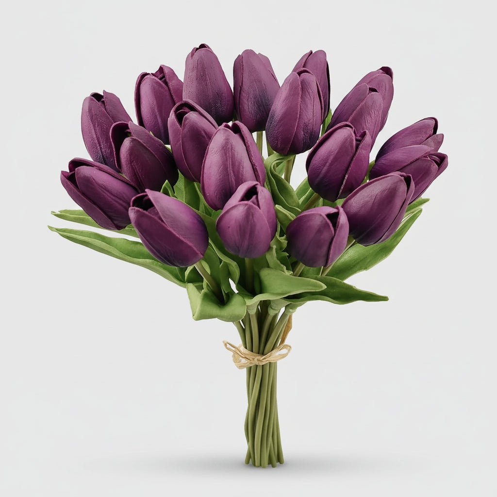 Realistic Touch Tulip Bouquet with Artificial Flowers for Mother's Day