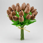 Realistic Touch Tulip Bouquet with Artificial Flowers for Mother's Day