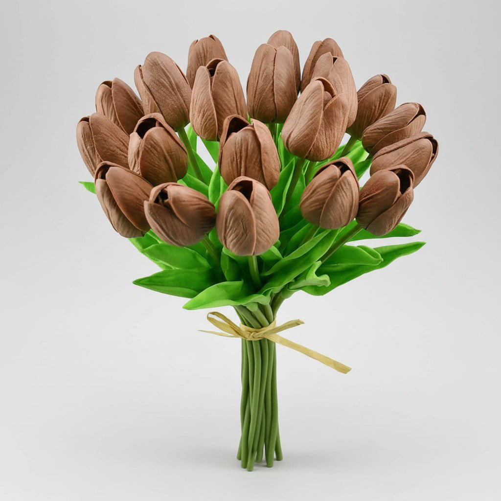 Realistic Touch Tulip Bouquet with Artificial Flowers for Mother's Day