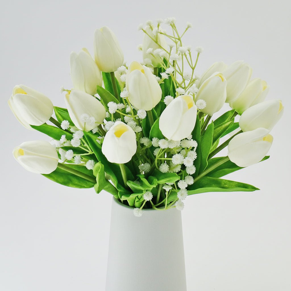 Realistic Touch Tulip Bouquet with Artificial Flowers for Mother's Day