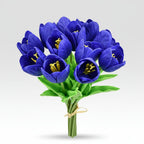 Realistic Touch Tulip Bouquet with Artificial Flowers for Mother's Day