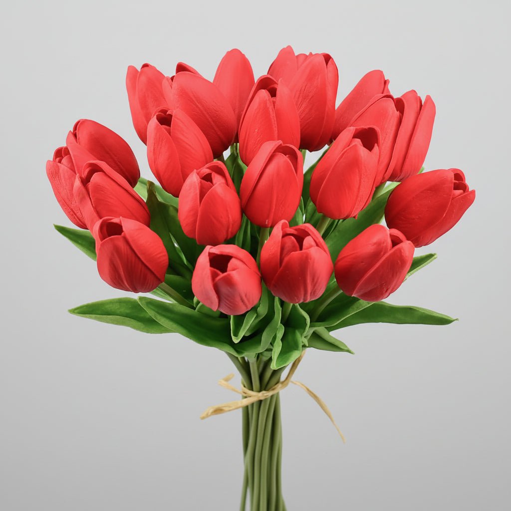Realistic Touch Tulip Bouquet with Artificial Flowers for Mother's Day